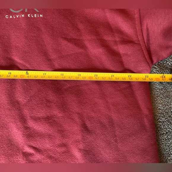 NWOT Calvin Klein 1/4 Zip Up Burgundy  Men's L Sweater - Picture 7 of 8